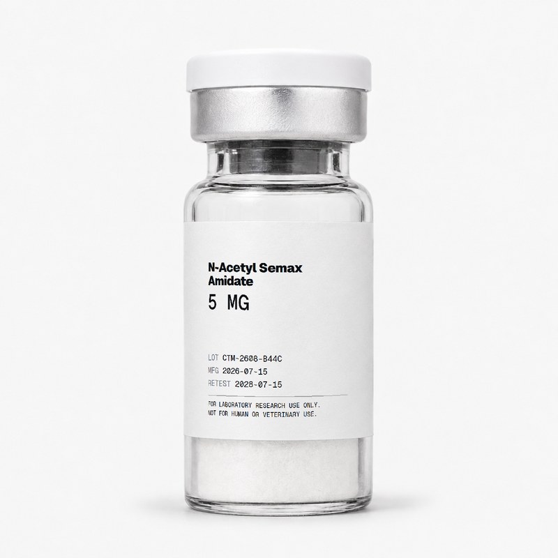 Certamer N-Acetyl Semax Amidate 5MG vial, lyophilized powder, research use only
