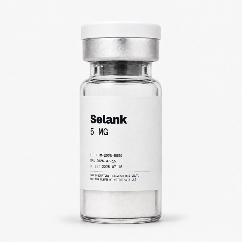 Certamer Selank 5MG vial, lyophilized powder, research use only