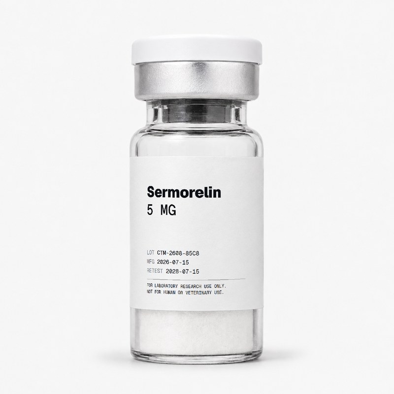Certamer Sermorelin 5MG vial, lyophilized powder, research use only